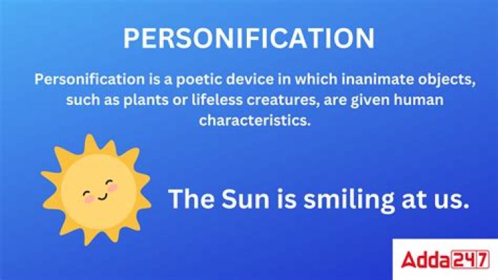 What is example of personification?
