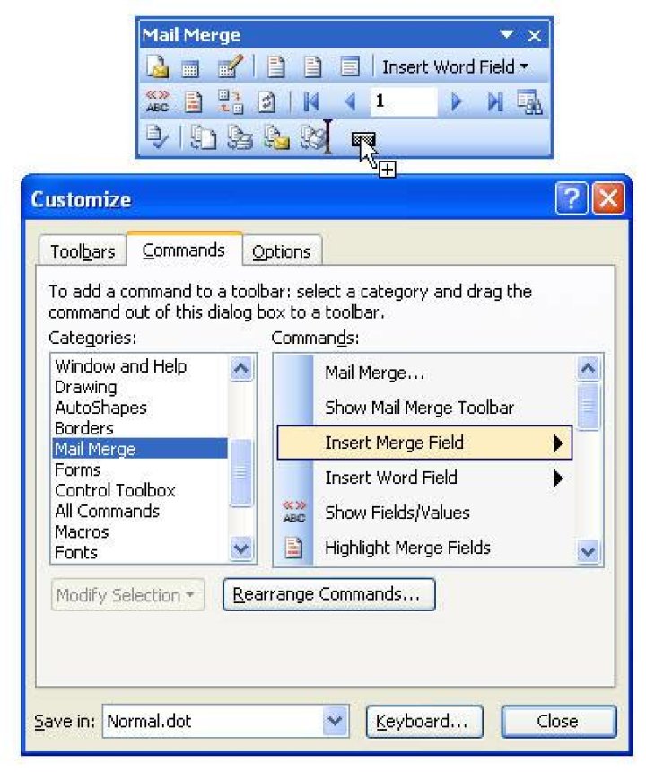 What is highlight merge fields?