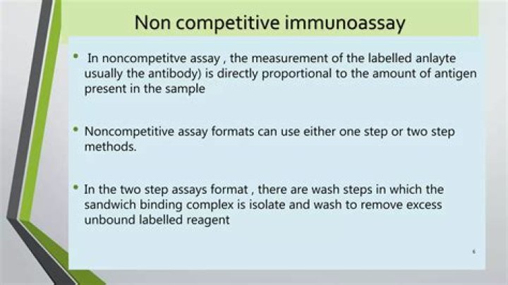 What is non competitive immunoassay?