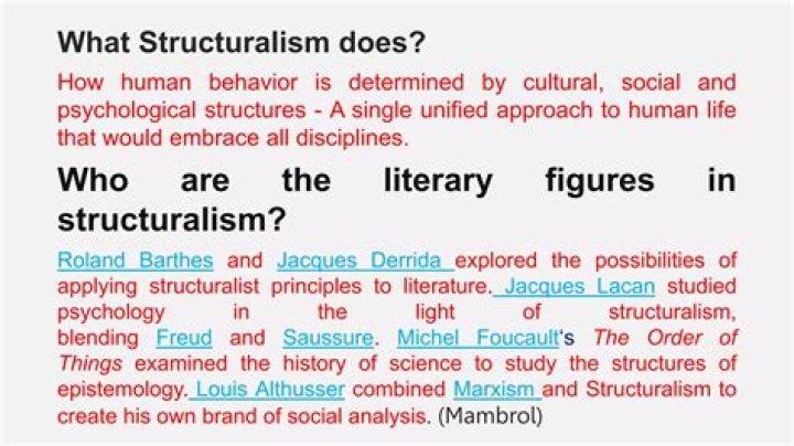 What is structuralism by Saussure?
