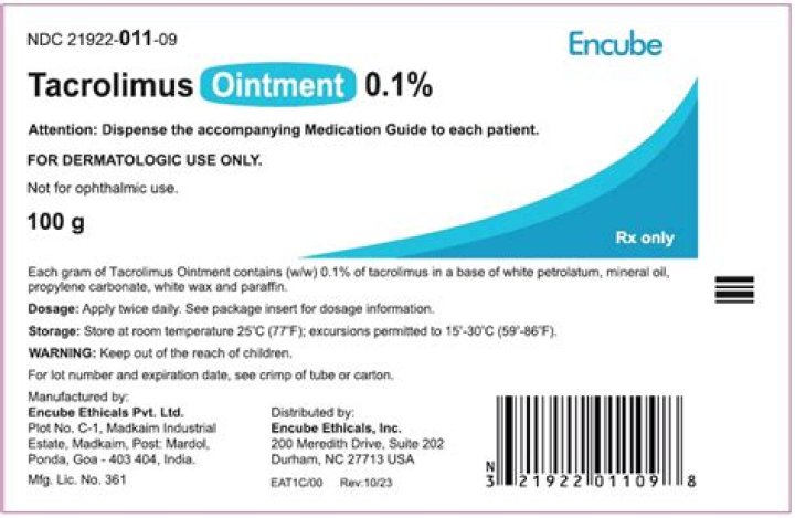 What is tacrolimus used to treat?