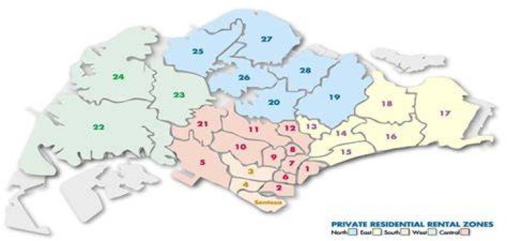 What is the district of Singapore?