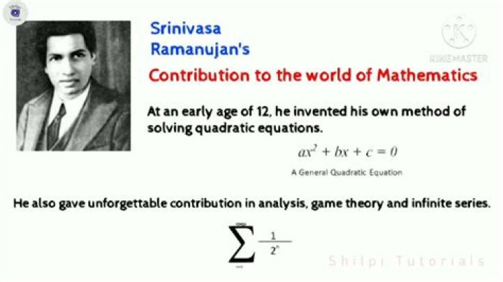 What is the formula of Ramanujan?
