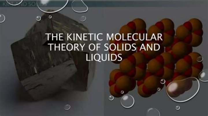 What is the kinetic molecular theory of liquids?