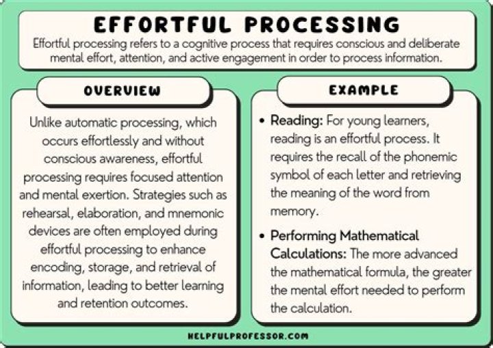 What is the meaning of effortful?
