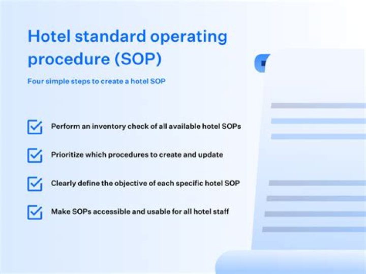 What is the SOP for hotel front office?