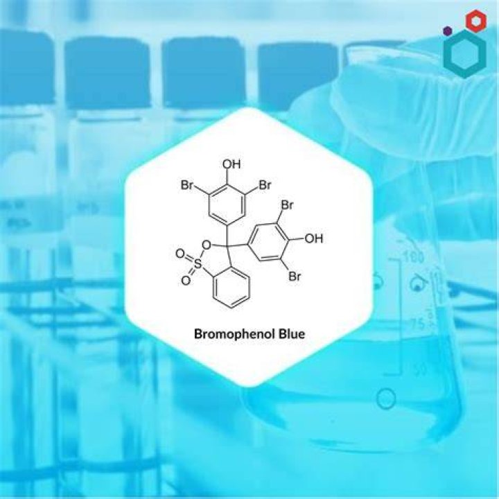 What is the structure of bromophenol blue?
