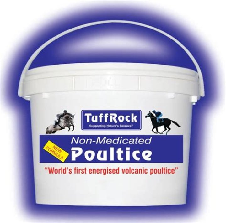 What is tuff rock poultice used for?