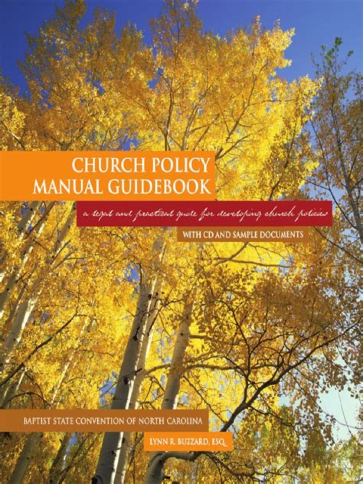 What should be in a church policy manual?