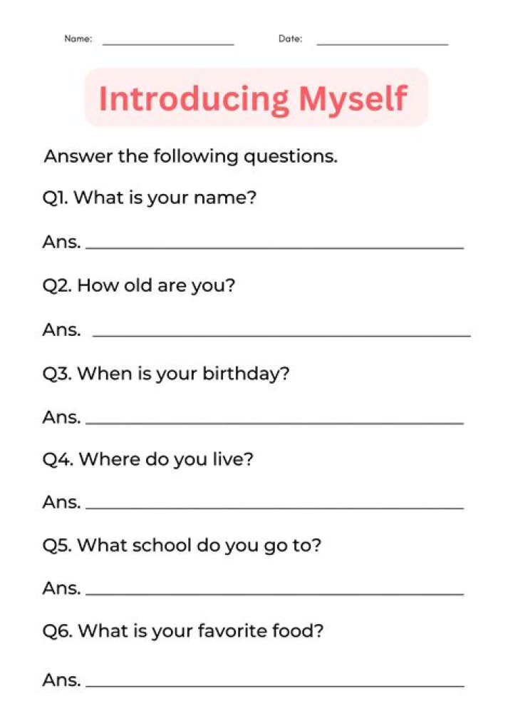 What should I write about myself on Facebook?