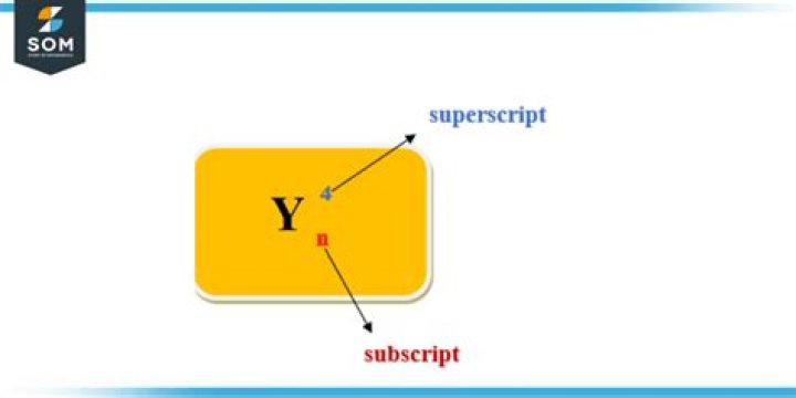 What superscript means?