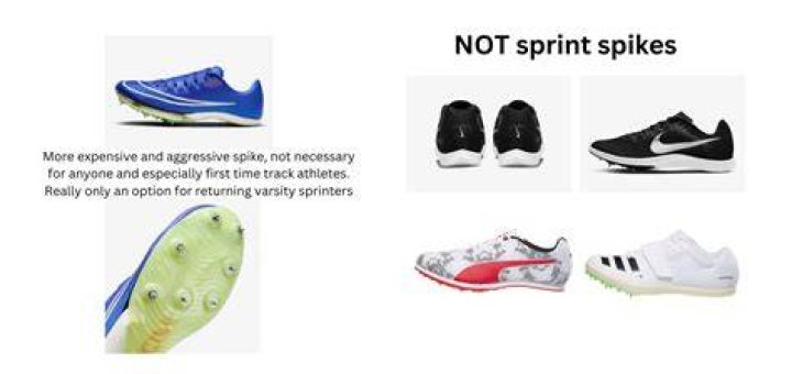 What type of spikes are best for long jump?
