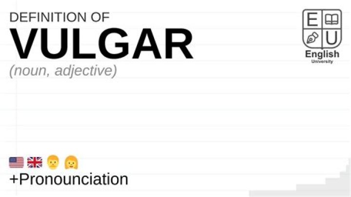 What was the original meaning of vulgar?