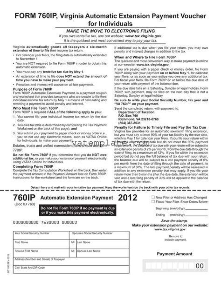 Where do I find Virginia Form 760?
