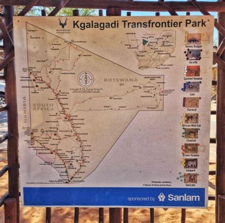 Where is Kgalagadi Transfrontier Park situated?