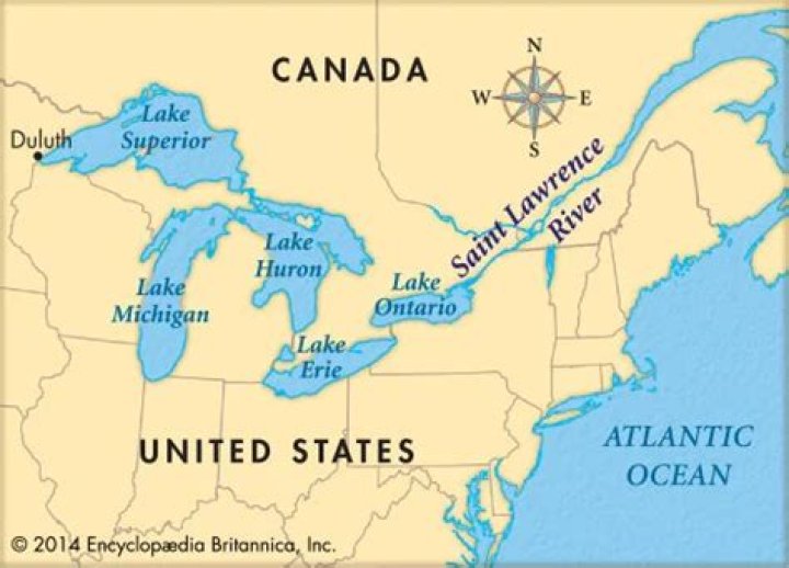 Where is the Saint Lawrence River located?