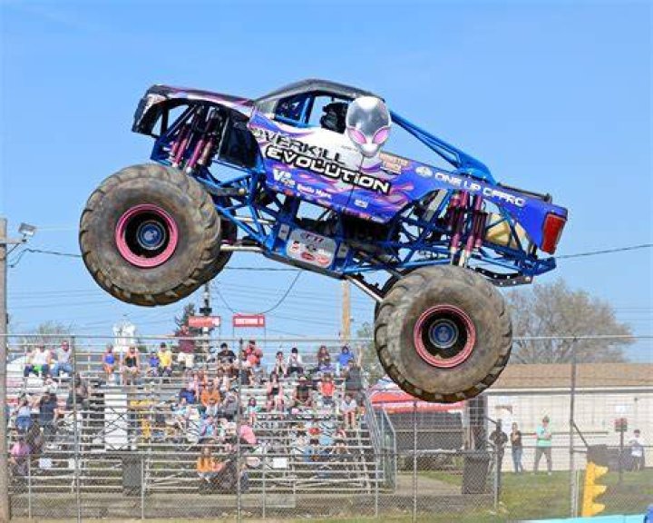Who drives Overkill Evolution Monster truck?